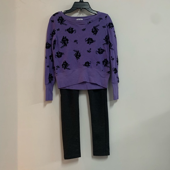 Splendid Black Rose Sweatshirt & Joe’s Jeans Jeggings - Picture 6 of 13